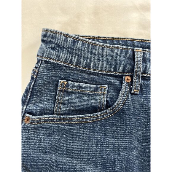 Old Navy Women’s High Rise Marcia Denim Mini Skirt Raw Fringe Hem NWT Size 18 - Picture 8 of 15